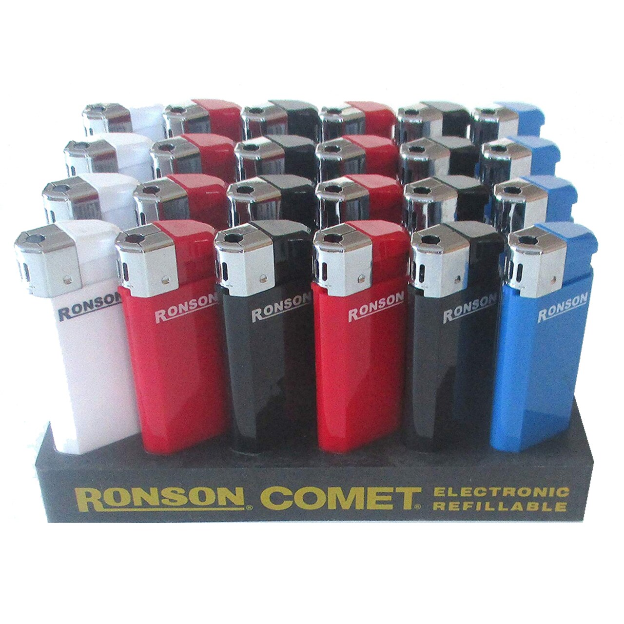 Ronson Comet Refillable Lighters 24 lighters (Case) By